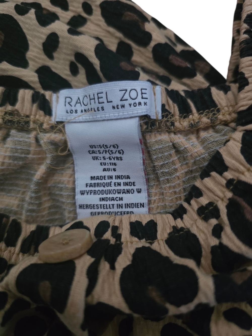 Rachel Zoe Girls Leopard Print Skirt Set - Black and Cream - Picture 5 of 5